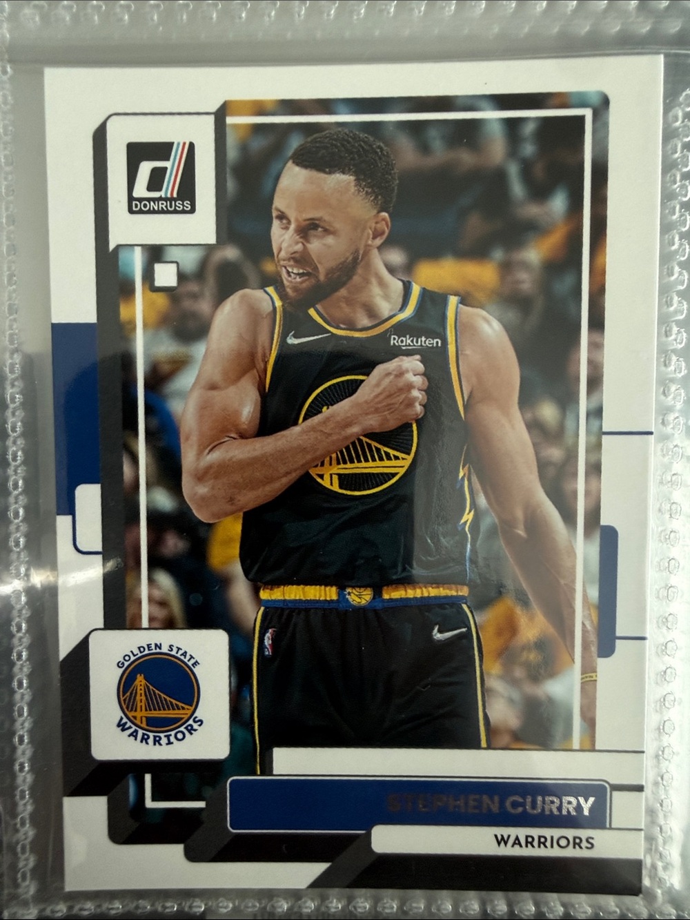 Russ Stephen Curry Golden State Warriors Basketball Trading Card - Black/Gold